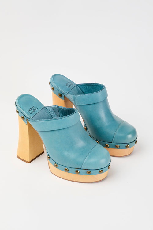 Jeffrey Campbell Zoccolo Dusty Blue Donna - 2