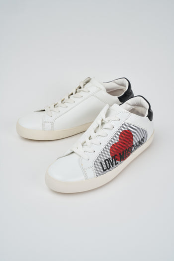 Love Moschino Sneaker Bianco Nero Donna - 3