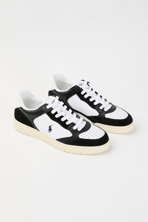 Ralph Lauren Sneaker Black White Uomo - 2