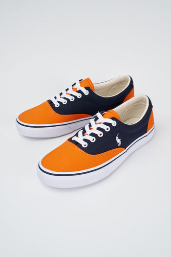 Ralph Lauren Sneaker Navy Orange Uomo - 3