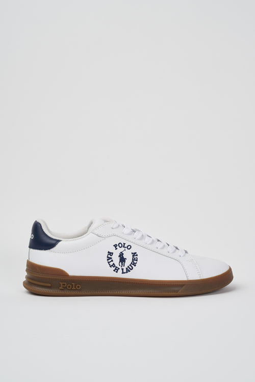 Ralph Lauren Sneaker White Navy Uomo