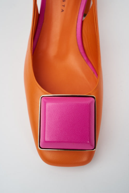 Roberto Festa Slingback Orange+barbie Donna - 2