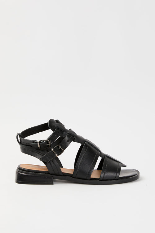 Tre Emme Sandalo Nero Donna