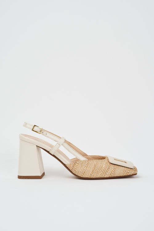 Tre Emme Slingback Nature Burro Donna