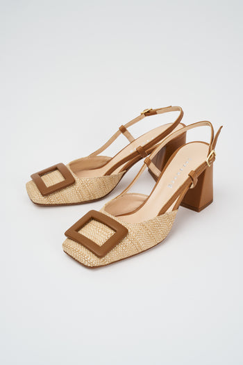 Tre Emme Slingback Nature Cuoio Donna - 3