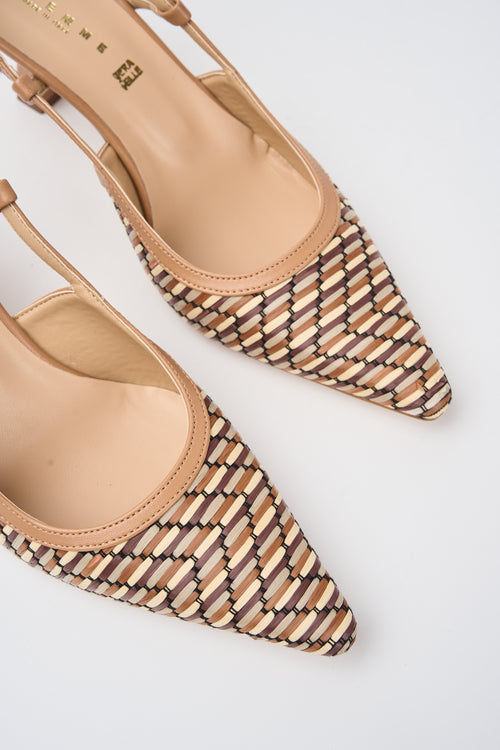 Tre Emme Slingback Cuoio+beige Donna - 2