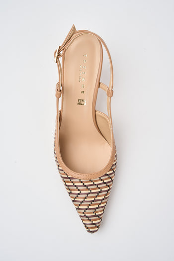 Tre Emme Slingback Cuoio+beige Donna - 5
