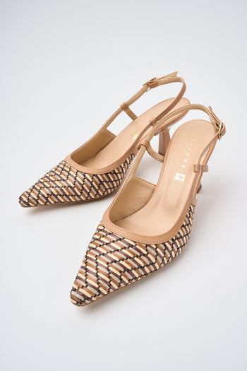 Tre Emme Slingback Cuoio+beige Donna - 6