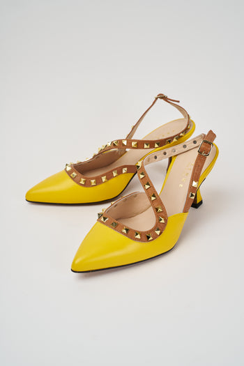 Tre Emme Slingback Giallo Cuoio Donna - 3