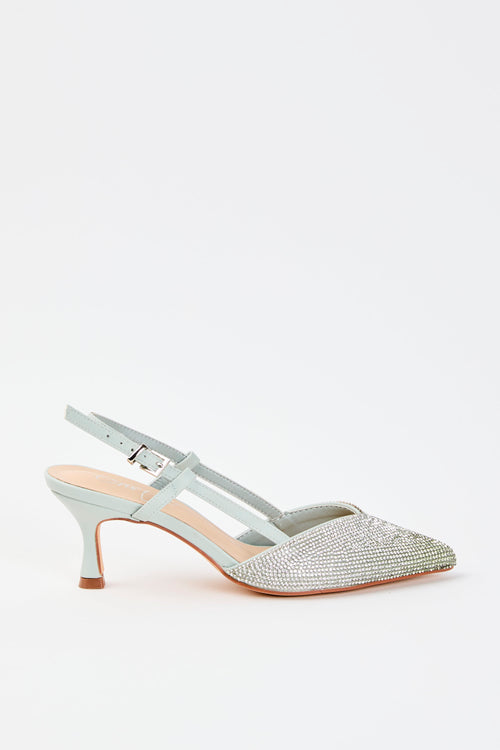 Tre Emme Slingback Menta Donna
