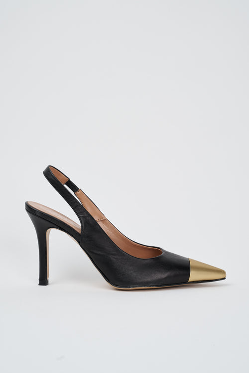 Tre Emme Slingback Nero Donna