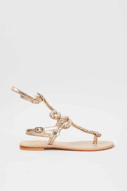 Tre Emme Sandalo Oro Donna