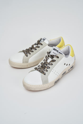 Tre Emme Sneaker Bianco Giallo Donna - 3