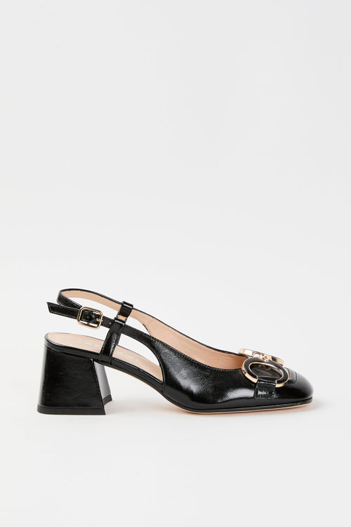 Tre Emme Slingback Nero Donna