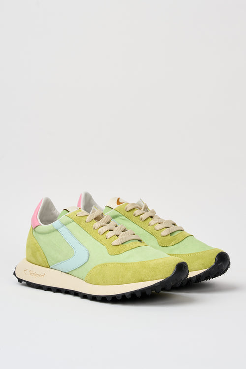 Valsport Sneaker Verde Acido/azzurro/rosa Uomo - 2