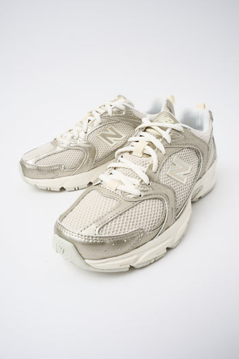 New Balance Sneaker Gold Metallic/linen Donna - 6