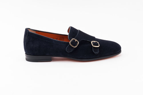 Santoni Mocassino Blu Uomo