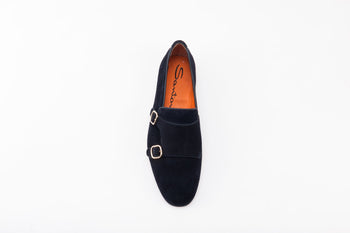 Santoni Mocassino Blu Uomo - 4
