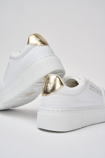 Armani Exchange Sneaker Op.white+gold Donna - 5