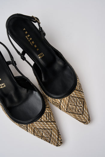 Tre Emme Slingback Nero+nero Donna - 3