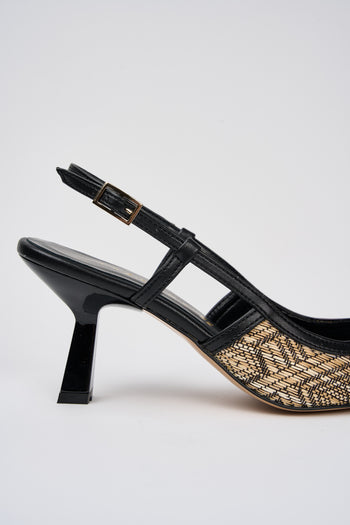 Tre Emme Slingback Nero+nero Donna - 4