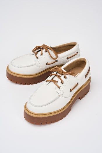 Timberland Mocassino White Full Grain Donna - 6