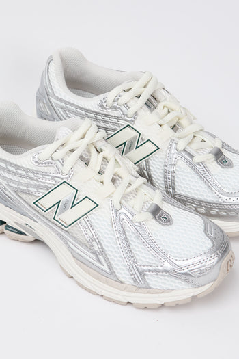 New Balance Sneaker Silver Metallic/off White Unisex - 3