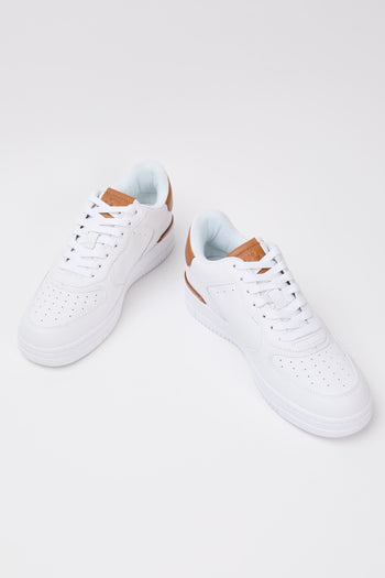 Ralph Lauren Sneaker Leatherwhite/tan Multi Uomo - 5