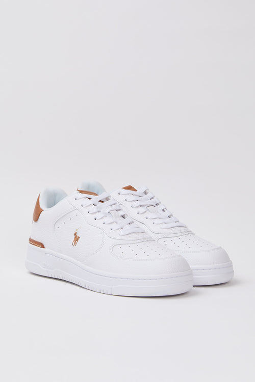 Ralph Lauren Sneaker Leatherwhite/tan Multi Uomo - 2