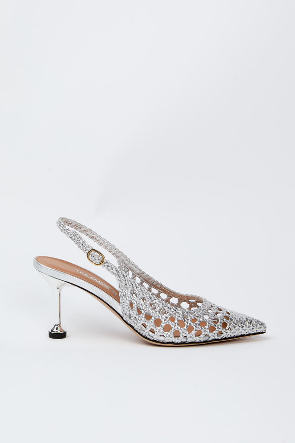 Tre Emme Slingback Silver Donna