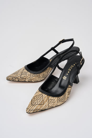 Tre Emme Slingback Nero+nero Donna - 6