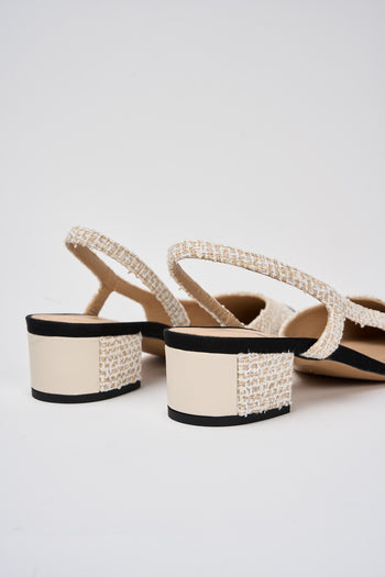 Roberto Festa Slingback Nero+cream Donna - 5