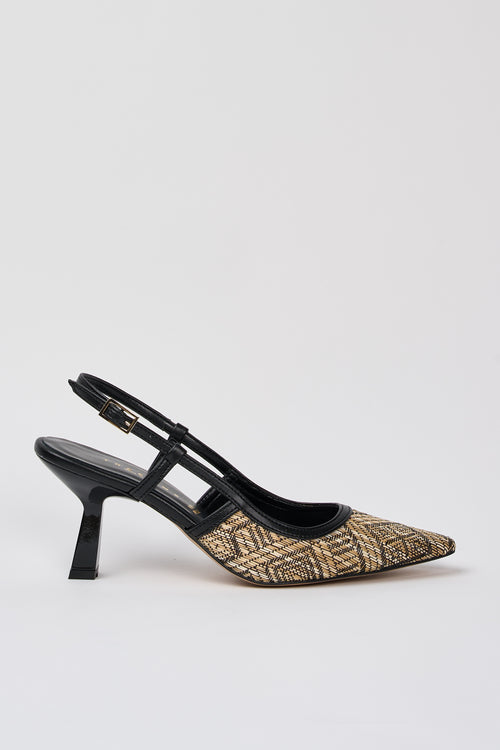 Tre Emme Slingback Nero+nero Donna - 1