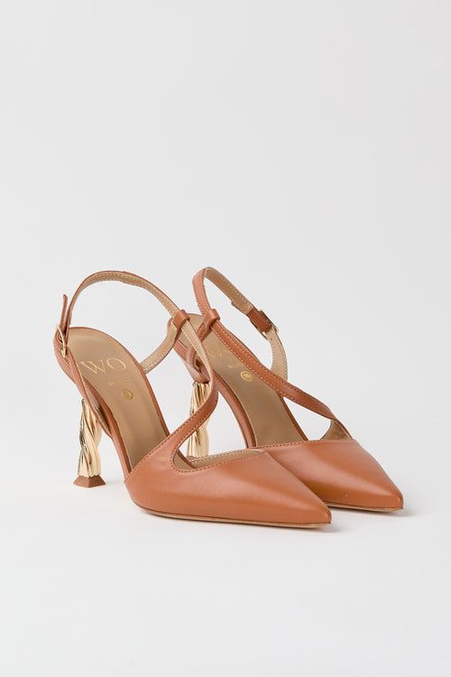 Wo Milano Slingback Tangerine Donna - 2