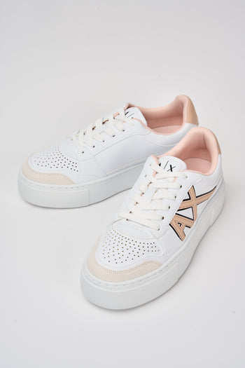 Armani Exchange Sneaker Op.white+rose Donna - 7