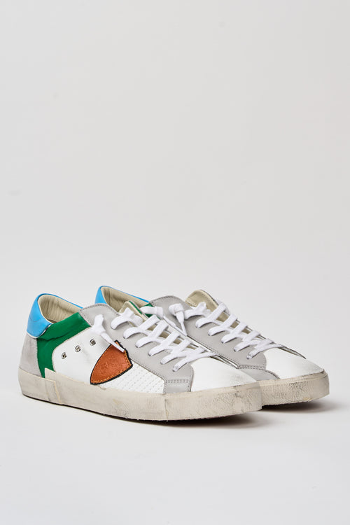 Philippe Model Sneaker Blanc Orange Uomo - 2