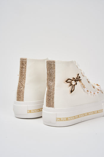 Patrizia Pepe Sneaker Bianco/platino Bambino - 6