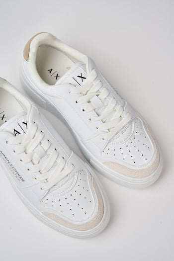 Armani Exchange Sneaker Op.white+gold Donna - 3