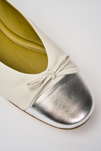 Tre Emme Ballerina Argento+avorio Donna - 4