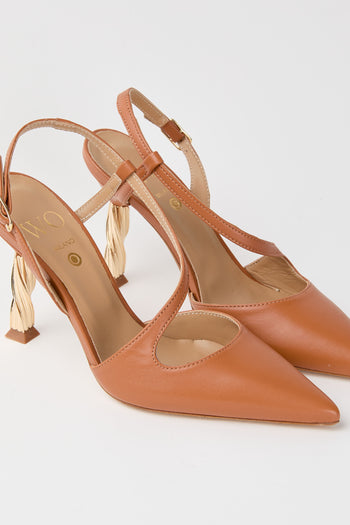 Wo Milano Slingback Tangerine Donna - 3