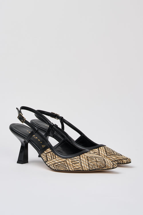 Tre Emme Slingback Nero+nero Donna - 2