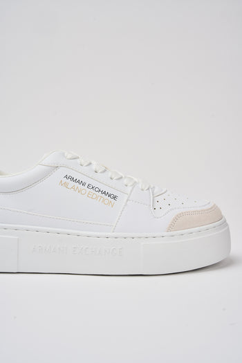 Armani Exchange Sneaker Op.white+gold Donna - 4