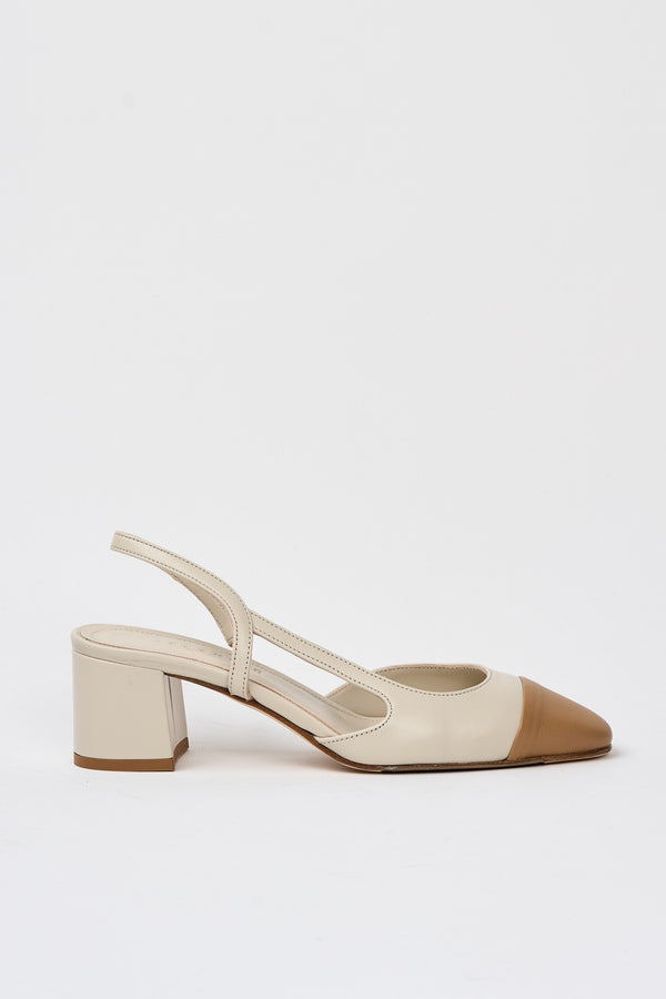 Tre Emme Slingback Legno+milk Donna