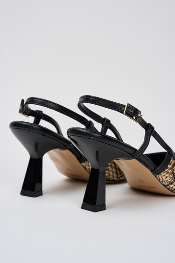 Tre Emme Slingback Nero+nero Donna - 5